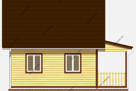 Цена строительства одноэтажного брусового дома