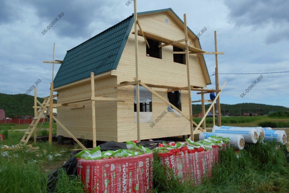 Каркасный дом по проекту K-22 в г. Мурманск